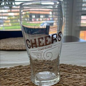 Gray Cheers Pint Glass Drinkware
